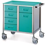 Carrello a 5 cassetti e 1 anta