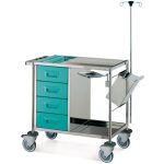 Carrello a 4 cassetti accessoriato