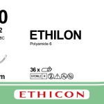Sutura Ethilon 3-0, 653H, FS-2 needle, 45 cm black